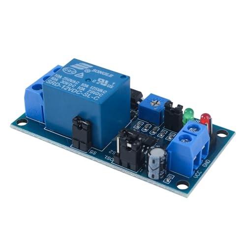 12V Multi-Mode Delay Timer Relay Module with Optocoupler for Home Automation,