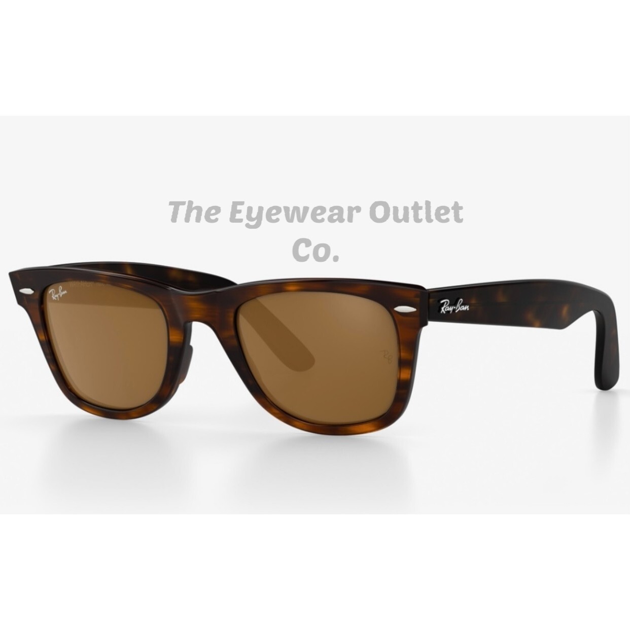 Store Display Rayban Wayfarer Brown Lens Tortoise RB2140 Standard 50mm Large 54
