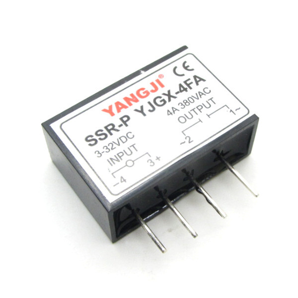 PCB Mount Type 4A SSR Solid State Relay DC - AC DC3-32V Control AC5-380V 4-Pin