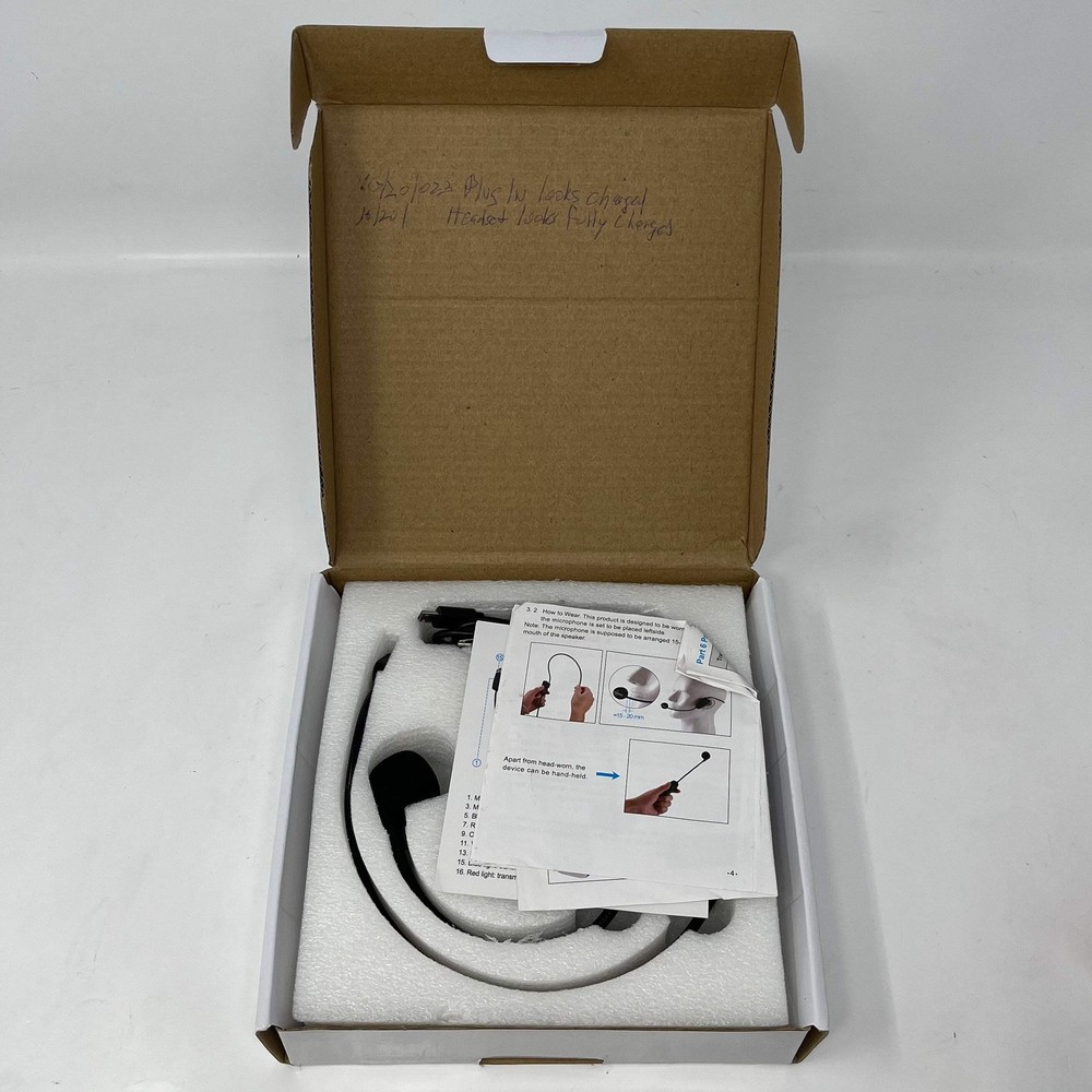 Bietrun WXM01 UHF Wireless Microphone Headset Black