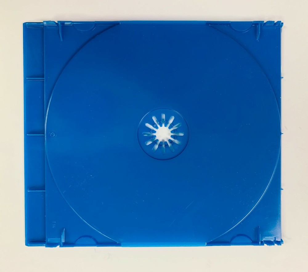 400 PCS NEW STANDARD SINGLE CD SOLID BLUE TRAY WITH CDA LOGO, MADE IN US