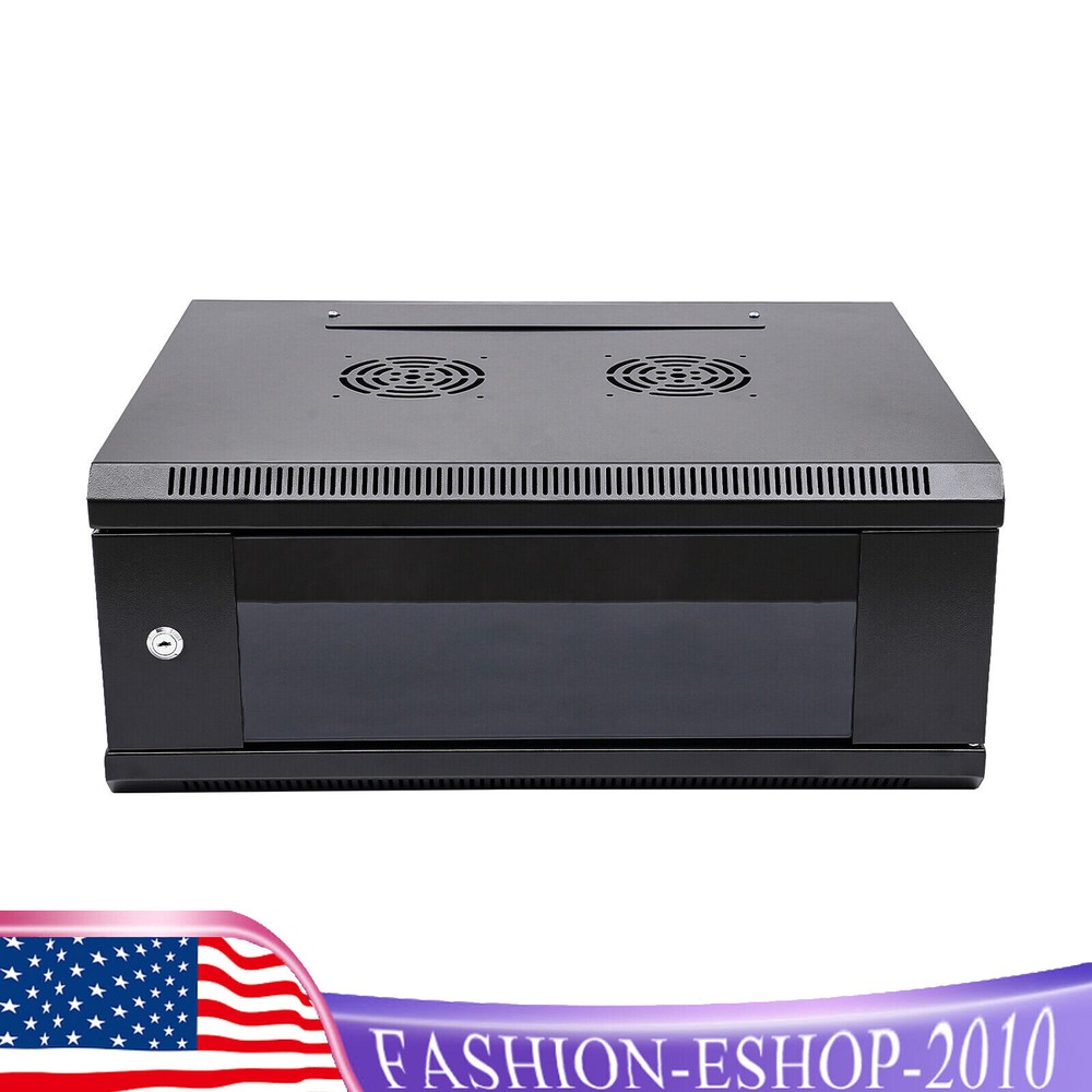 4U Server Cabinet Case Wall Mounted Network Server Data Cabinet Enclosure Rack