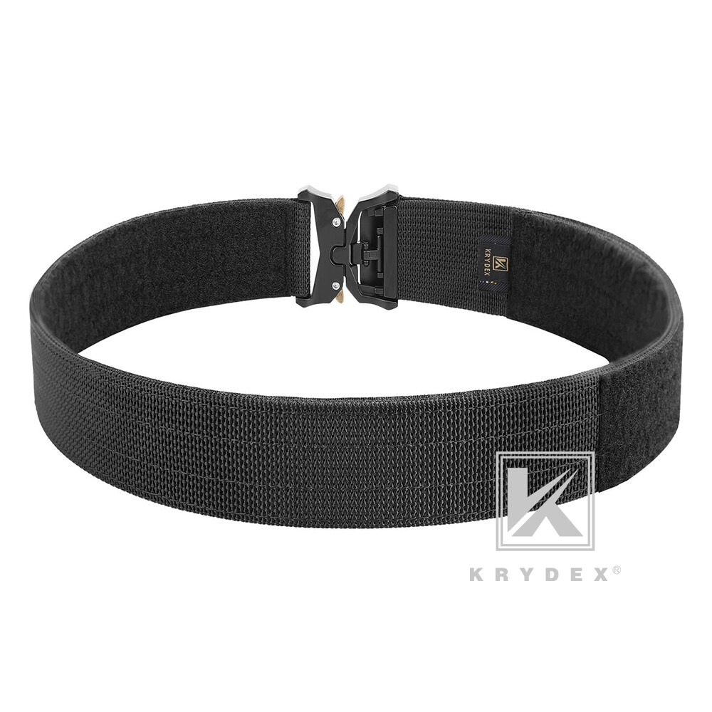 KRYDEX Tactical Duty Belt 1.5" Double Layer Flip Top Quick Release Buckle Belt