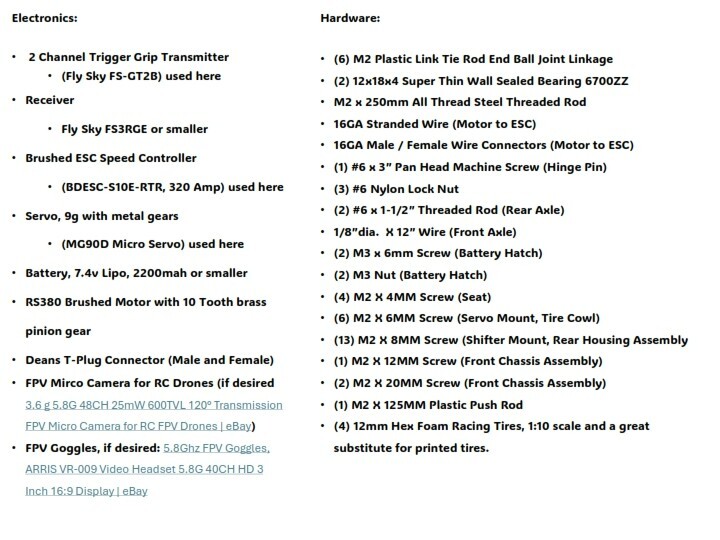 3D Print files & instructions for 1/3rd Scale RC GREEN MACHINE !!!
