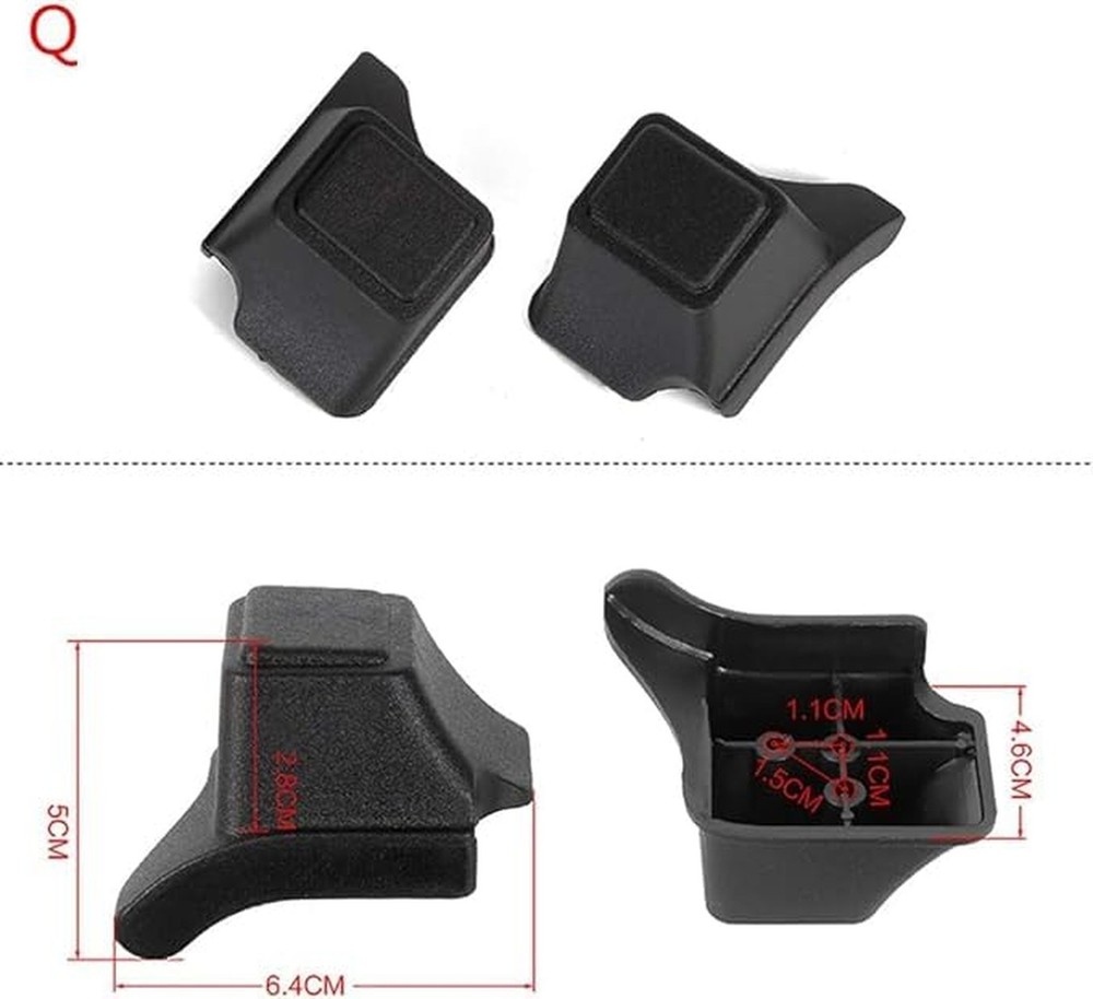 1Pair Replacement Plastic Stud Luggage Feet Pads Baggage Replacement Stud Foo...