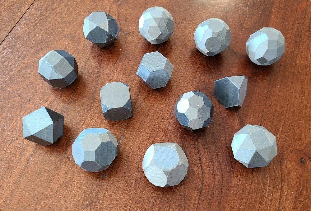 3D Printed Archimedean Solids