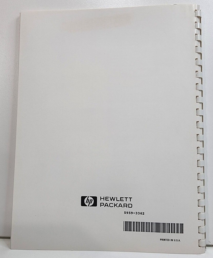 HP 5959-3362 Programming Guide Series HP 661xxA MPS Power Modules