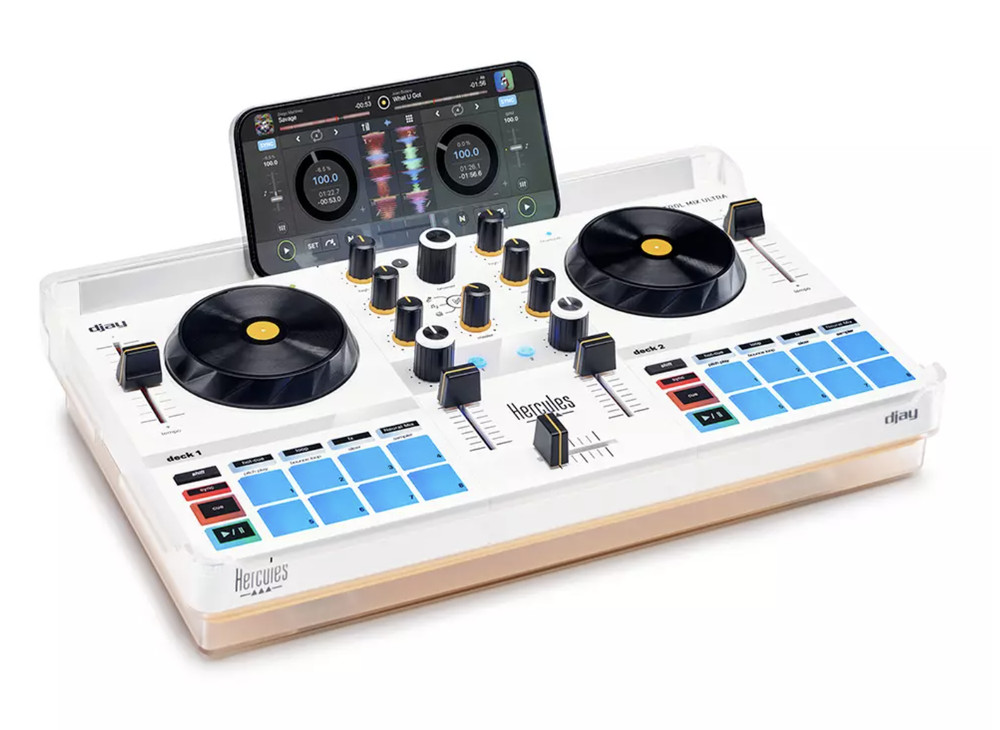 Hercules DJ Control Mix Ultra - Wireless, Compact DJ Controller