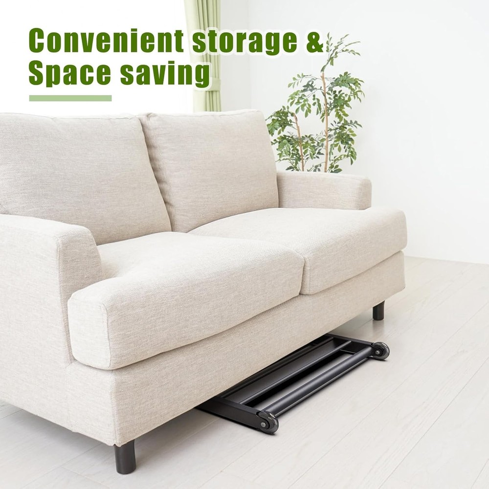 Glute Ham Glider Multi-Functional Hamstring Roller W/ Smooth Wheels V-Bar