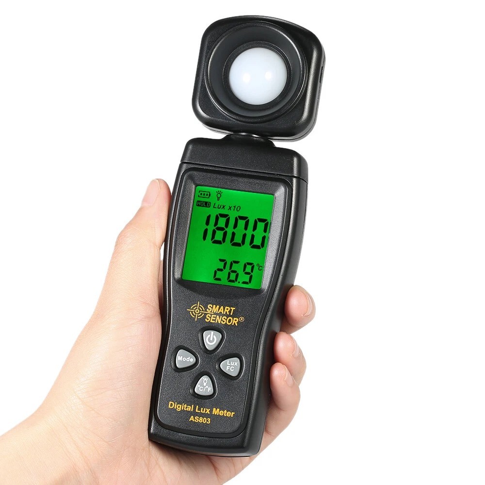 Mini Digital Lux Meter Luminometer Photometer Luxmeter Light Meter 0-200000Lux