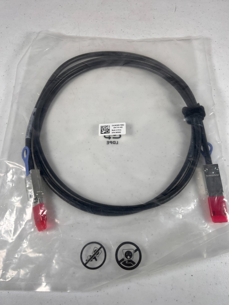 Dell OEM 2M Mini-SAS to Mini-SAS Cable W390D