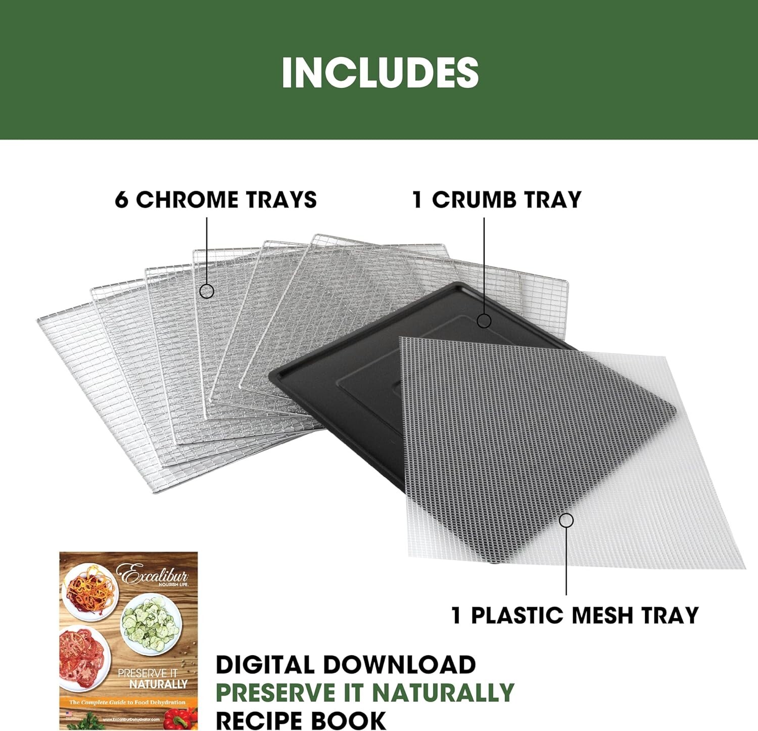 Excalibur Electric Food Dehydrator Select Series 6-Tray Adjustable Temperature