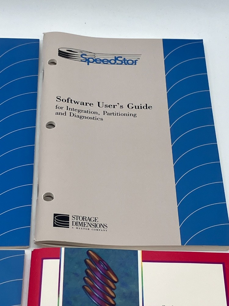 Speedstar Hard Disk Software DOS Maxtor Manuals