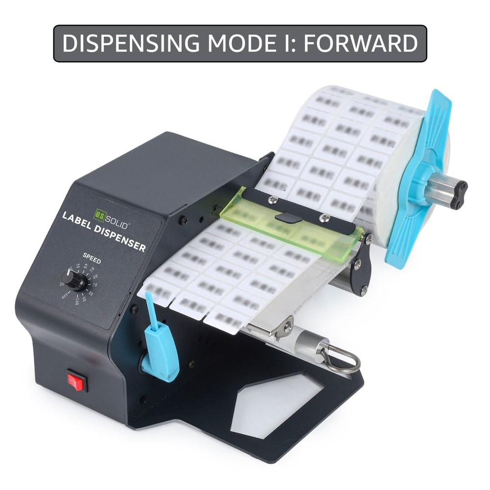 U.S. Solid Automatic Label Dispenser 7.88 in Roll Diameter 3.15/4.7/7 in Width