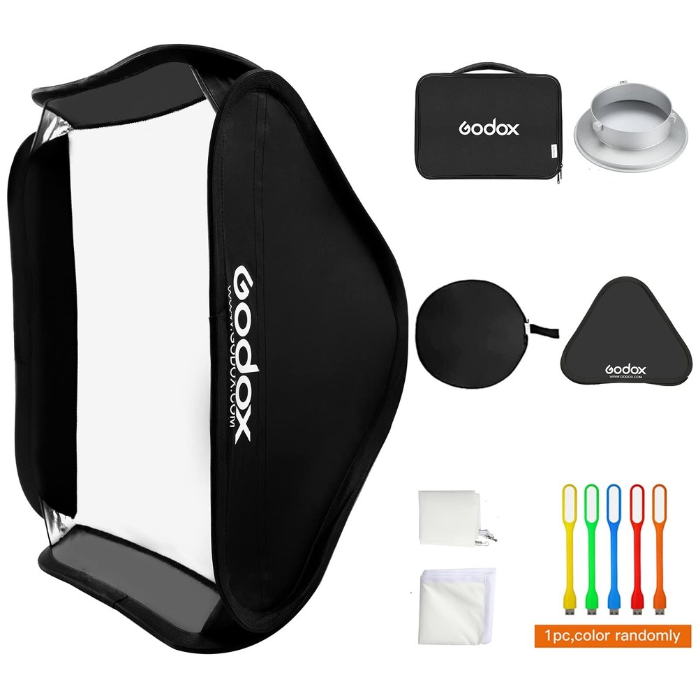 Godox 32x32 inches / 80x80cm Portable Foldable Studio Flash Softbox Diffuser ...