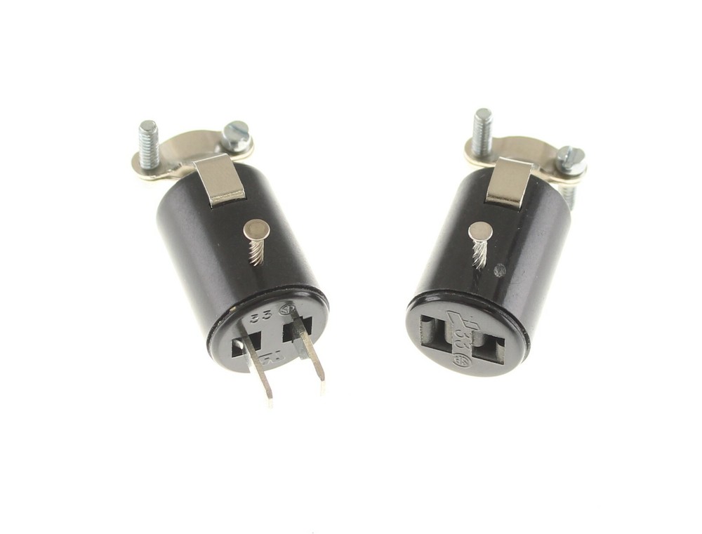 (2 Sets) 2 Pin Plug & Socket Power Connector Combo P302CCT S302CCT Beau Cinch