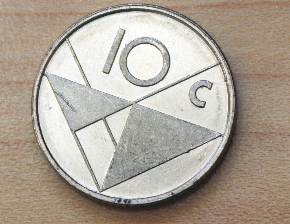 1989 Aruba 10 Cents