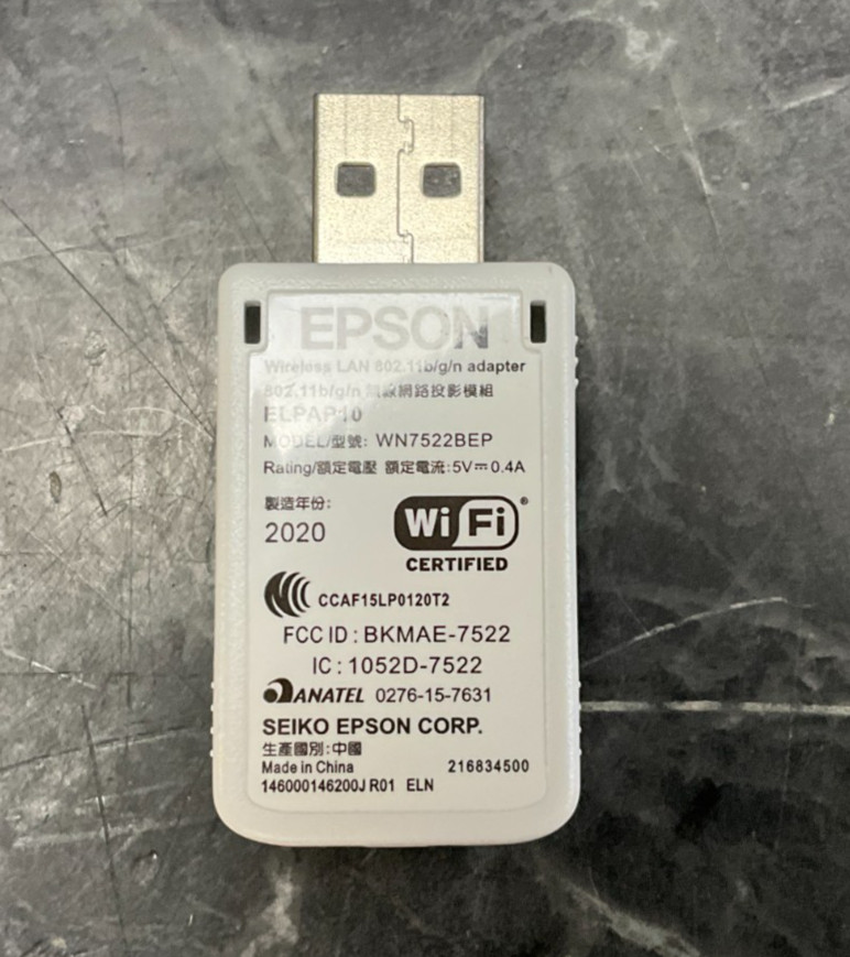 Epson ELPAP10 Wireless LAN Module BrightLink 710 V12H731P02 ❤️️ ✅ ❤️ ✅ ❤️️ ✅ ❤️