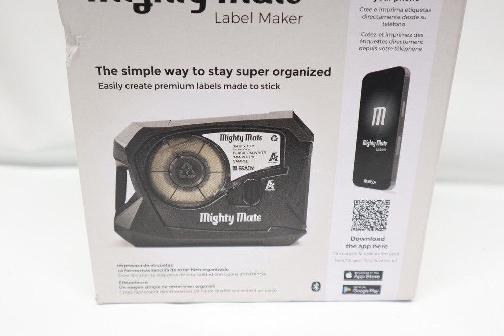 Brady Mighty Mate Label Maker - Wireless Bluetooth Printing, Labeler