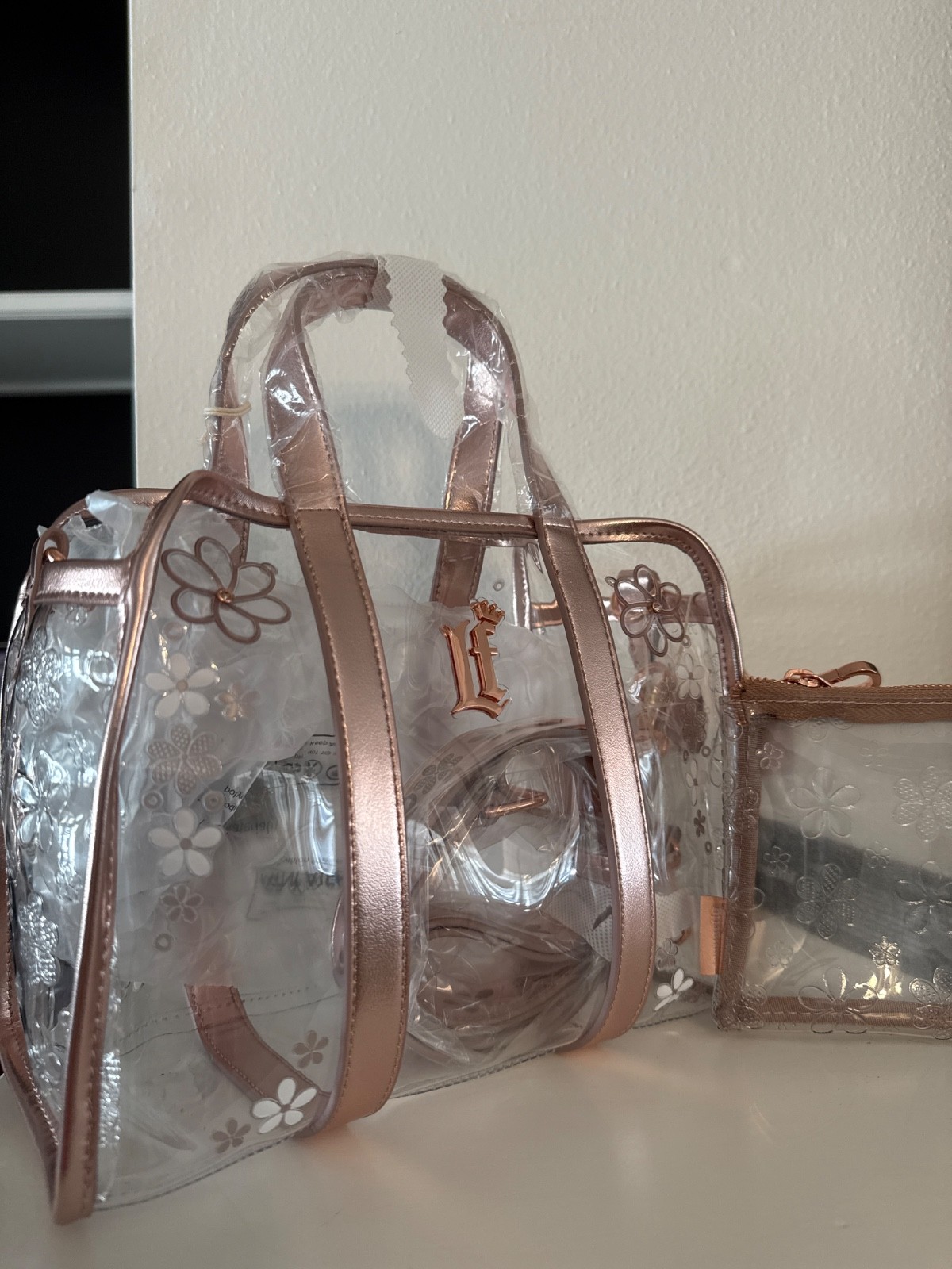 Loungefly Clear Floral Crossbody Bag NWT Beautiful