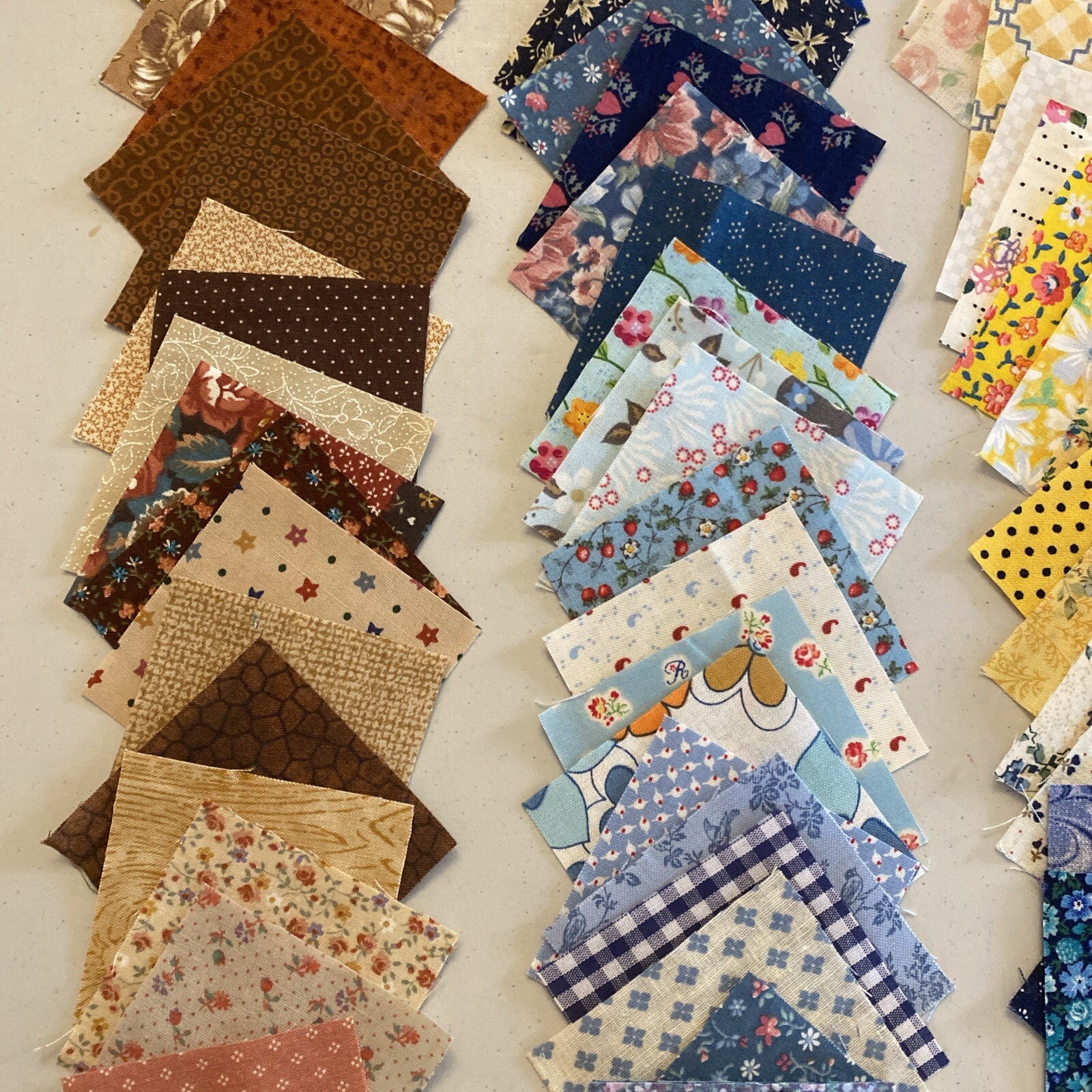 150 2.5 INCH (2.5” X 2.5”) QUILT SQUARES - Cotton Fabric Crafts Sew