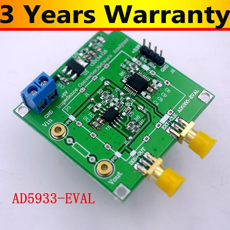 AD5933 Impedance Converter & Network Analyzer Module w/ 1M Sampling Rate & 12Bit