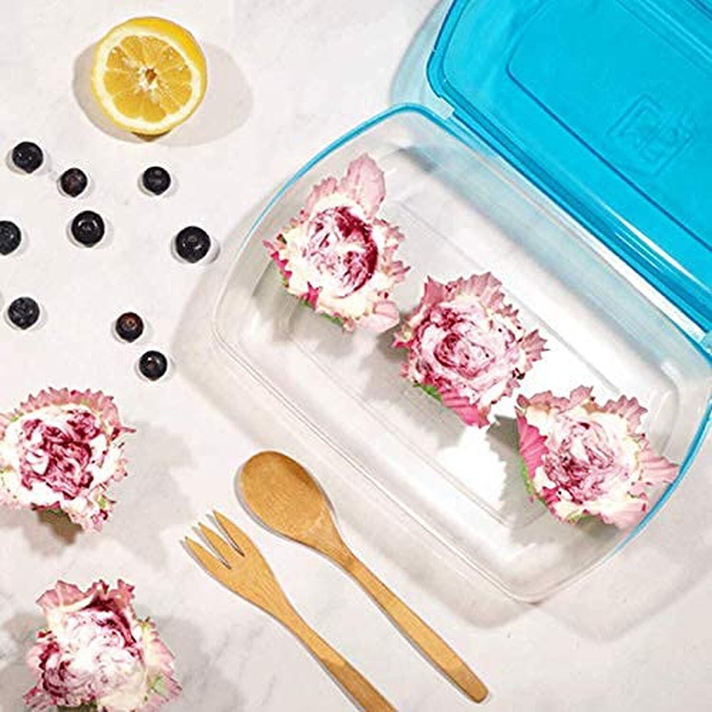 Mr. Lid Premium Attached Storage Containers | Permanently Attached Plastic Li...
