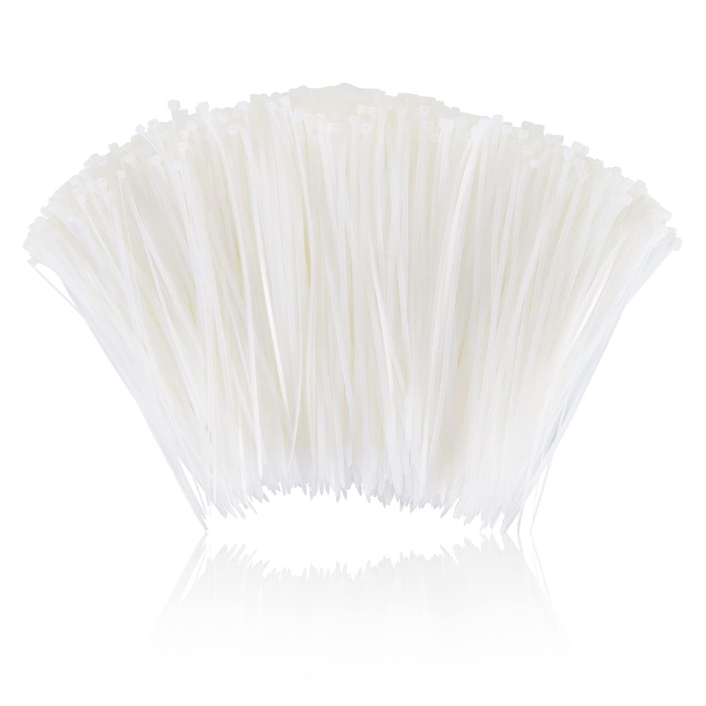 12 Inch Zip Cable Ties (1000 Pack), -Locking Premium Nylon Cable Wire Ties,He...