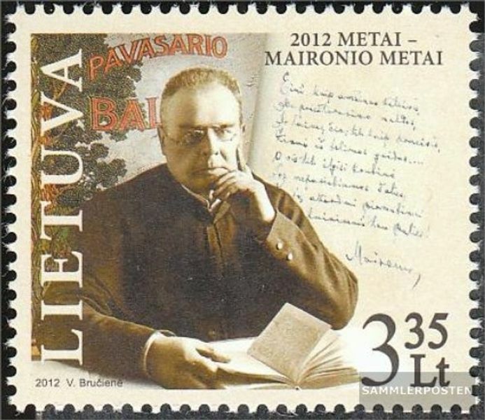 Lithuania 1099 MNH 2012 Maironis