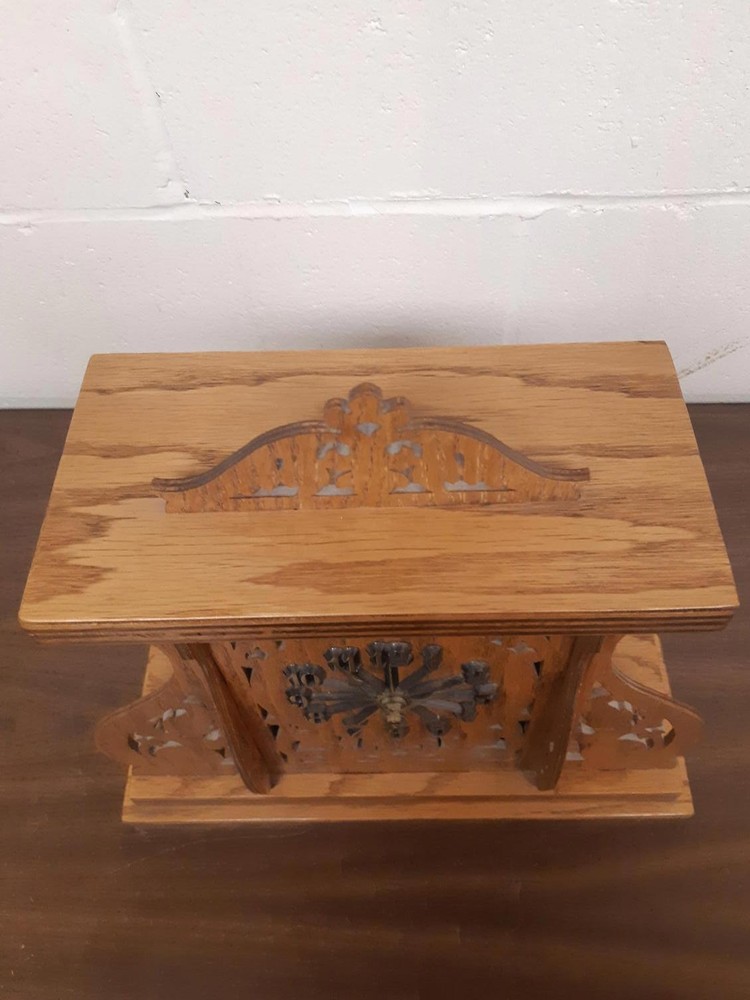 Vintage Handcrafted Wooden Clock