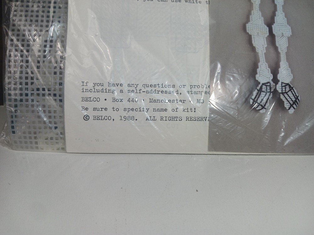 Vintage 1988 Belco Spooky Dancing Skeleton Stitch Pattern