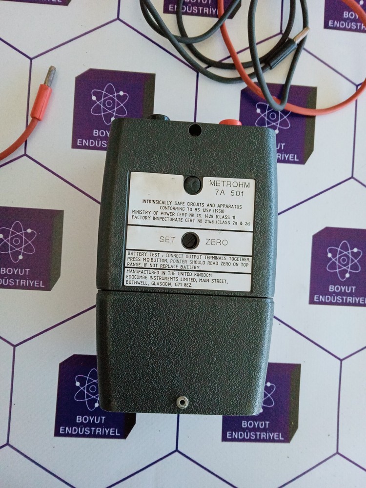 The Metrohm 7A 501 intrinsically safe insulation tester.