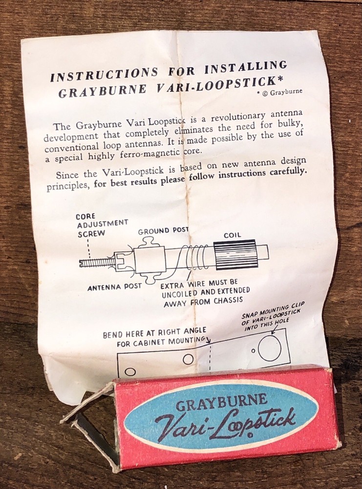 Grayburne Vari Loopstick Box Only No Device Included But Has Paper Instructions