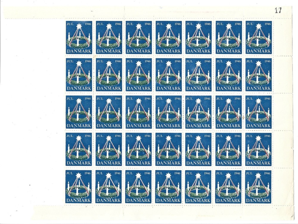 1946 DANMARK CHRISTMAS SEALS