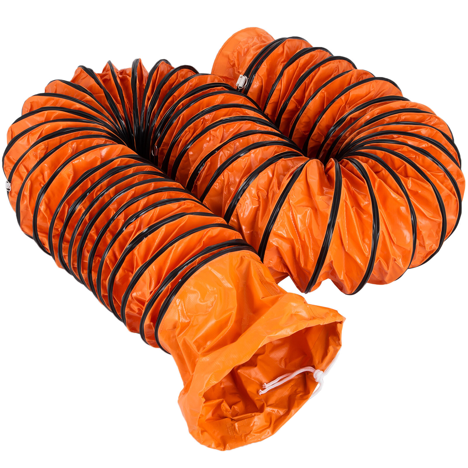 12'' PVC Flexible Ducting 32FT/9.8m Fit Ventilator Orange Gardening Portable