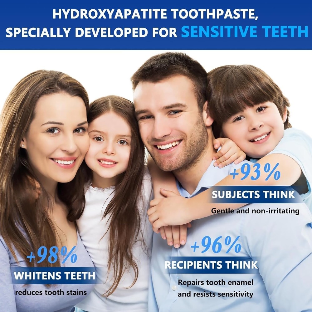7.5% Nano Hydroxyapatite Toothpaste Remove Deep Clean For Sensitive Teeth-2 Pack