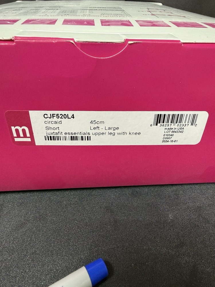 medi juxtafit essentials upper leg with knee Compression Strap Beige CJF520L4