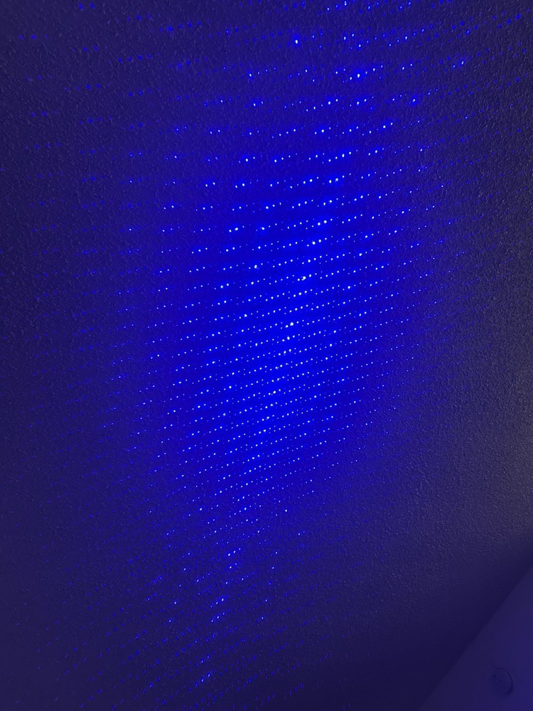 5W High Power Adjustable Blue Burning Laser Pointer Visible Dot Torch Light USB