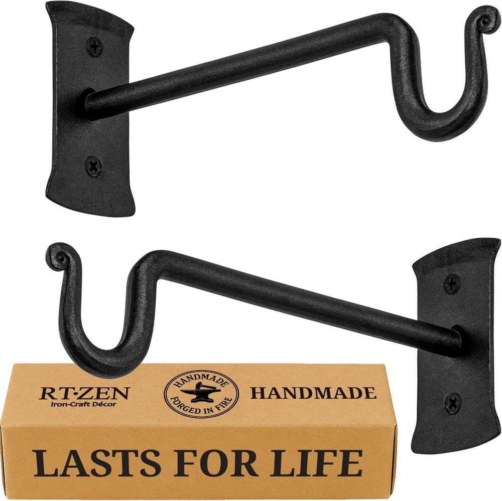 Decorative Shepherds Hooks for Plants 2 Pack