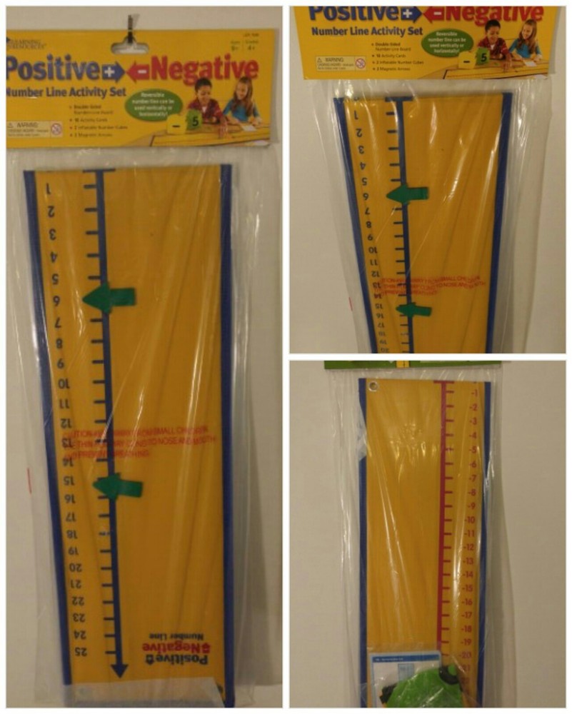 Learning Resources Positive and Negative Number Line Activity Set