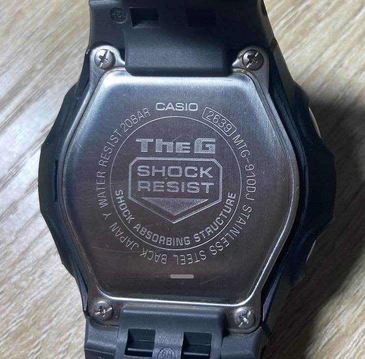 G SHOCK MTG 910DJ Timepiece Digital Watch Black Force Ready to Use Now