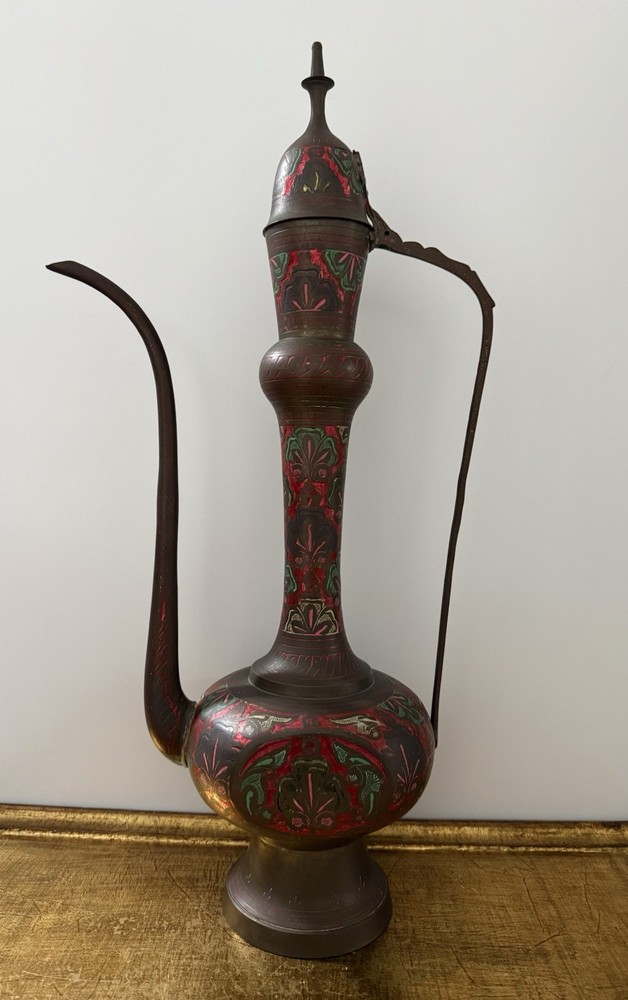 Brass Mughal Styled Surahi Multipurpose Jug