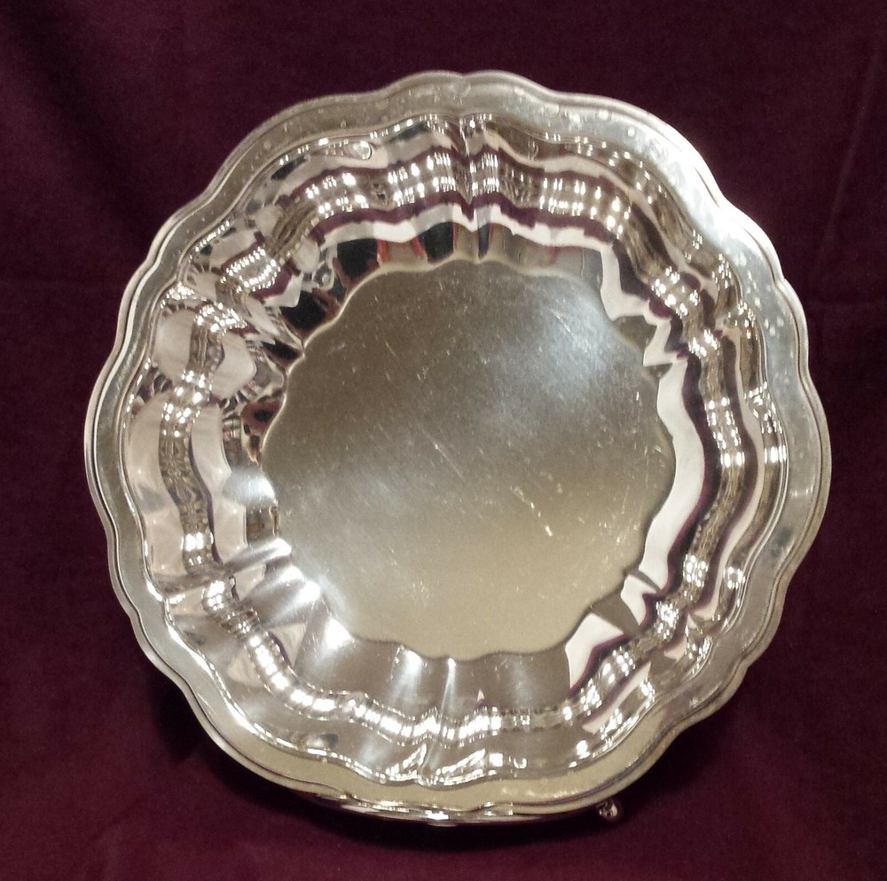 ONEIDA SILVERPLATE CHIPPENDALE BOWL 7-5/8" ROUND