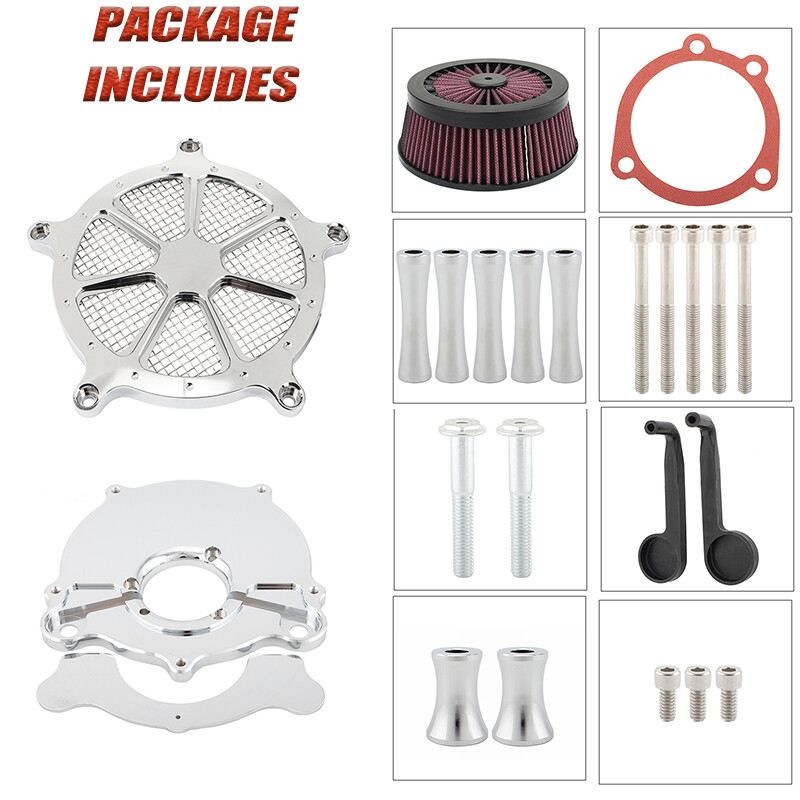 For Harley Dyna Softail Touring Road King Street Glide Air Cleaner Intake Filter