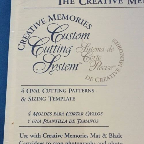 NIP Creative Memories Custom Cutting System OVAL PATTERNS Set of4 & Template NEW