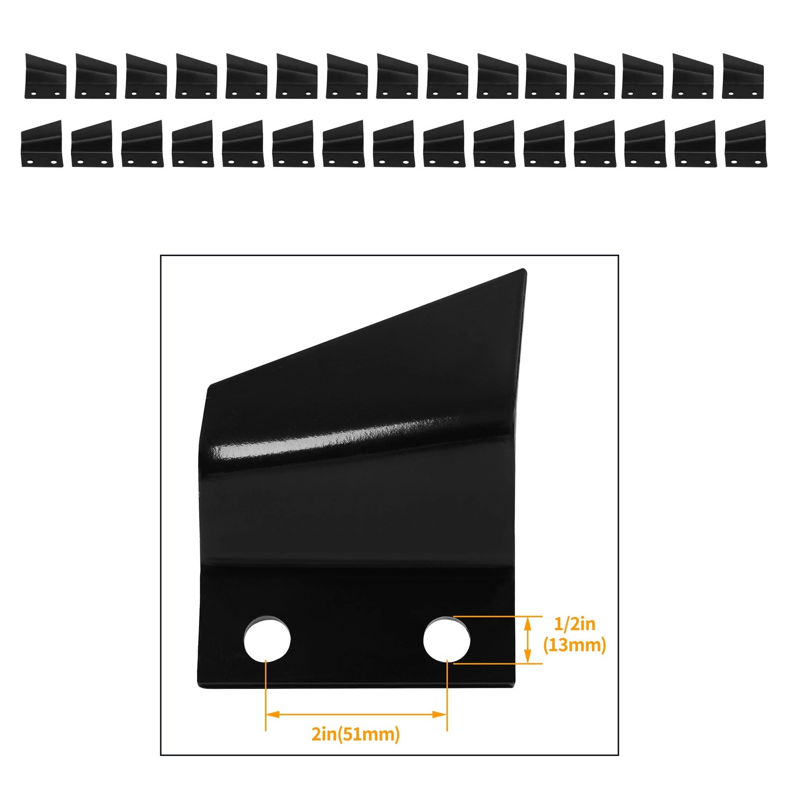 15RH + 15LH Cupped Trenching Teeth For 6634414 & 6634415 Fits 1/2", 2" Pitch