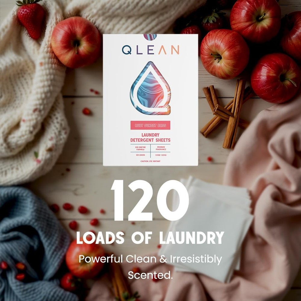 Laundry Detergent Sheets – Plastic-Free Packaging, Travel-Friendly, HE & Stan...