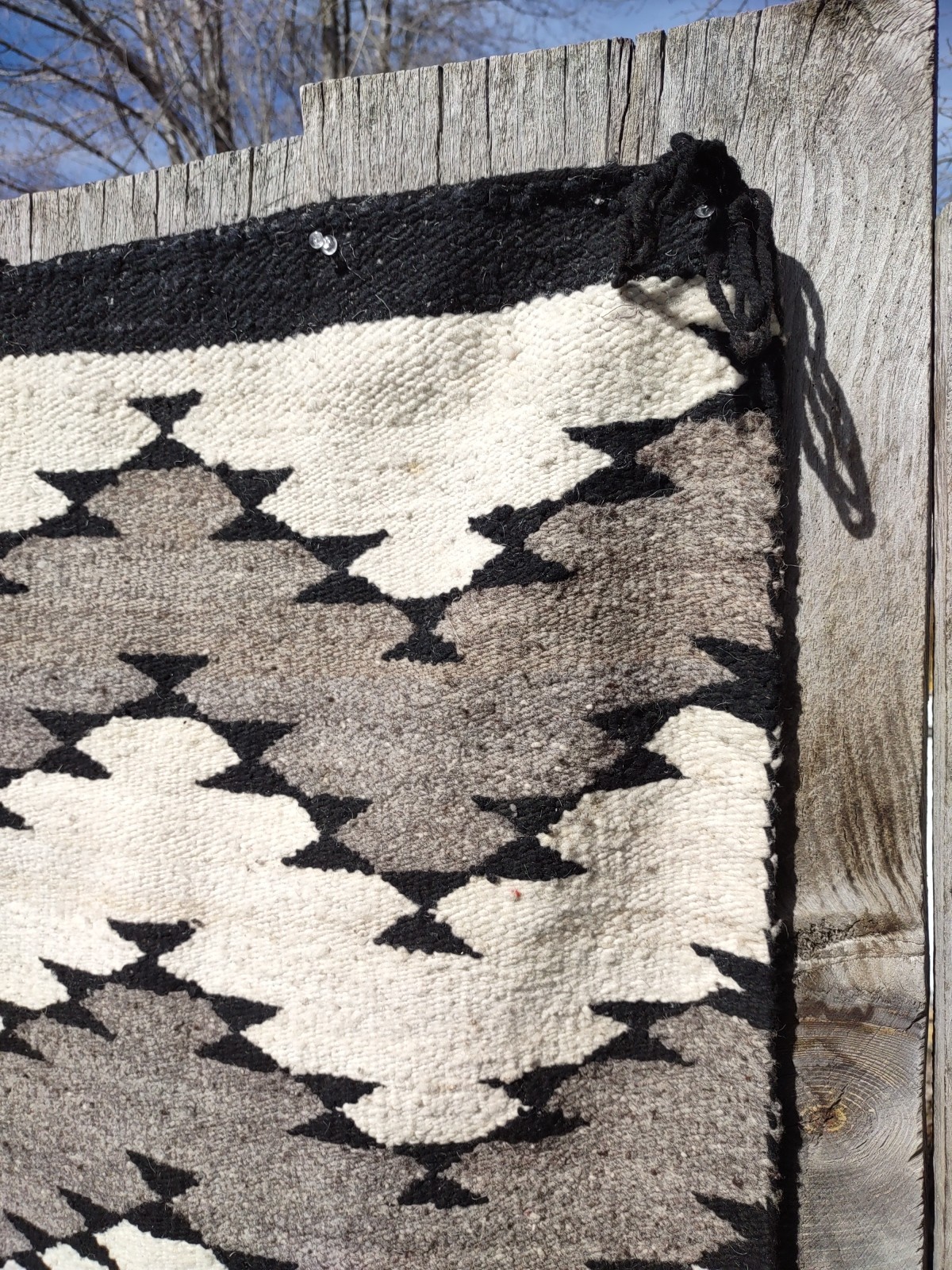 Navajo Rug Antique Native American Indian Blanket JB Moore 1920 58 x 45