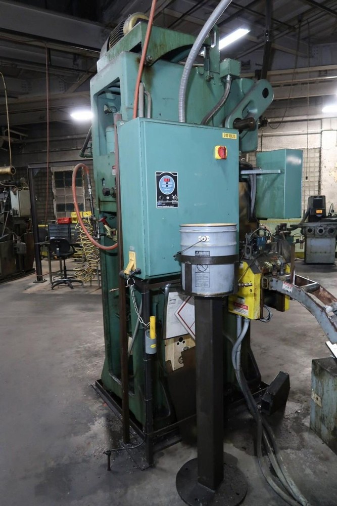 45 TON MINSTER "59S" FIXED-BASE GAP FRAME PRESS w/SERVO-FEED