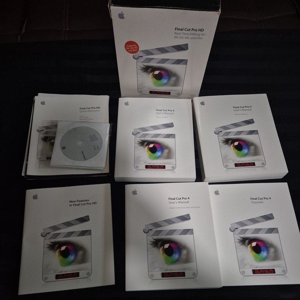 Final Cut Pro HD Version 4.5 – Upgrade Box Set (Mac, 2004) – RARE – Complete